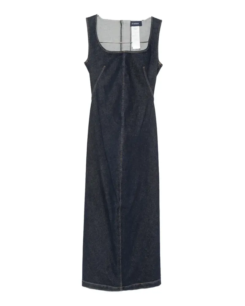 SPORTMAX zip-fastening denim dress - Blau Blau