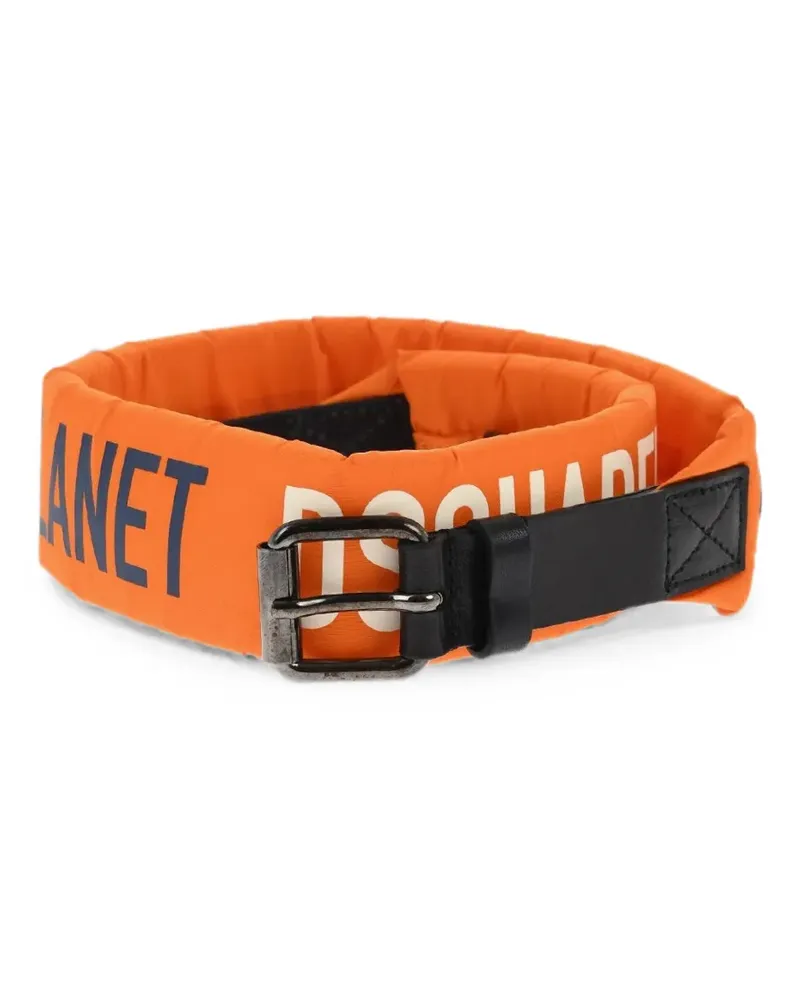 Dsquared2 Beuteltasche mit Print - Orange Orange