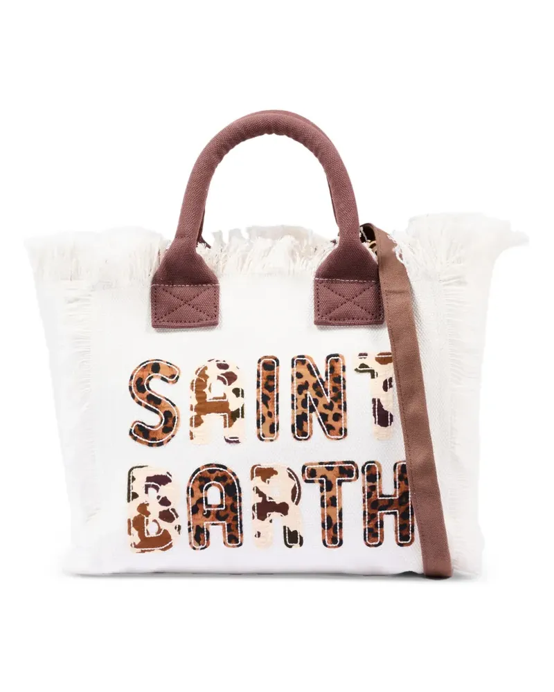 MC2 Saint Barth fringed-detail tote bag - Weiß Weiß