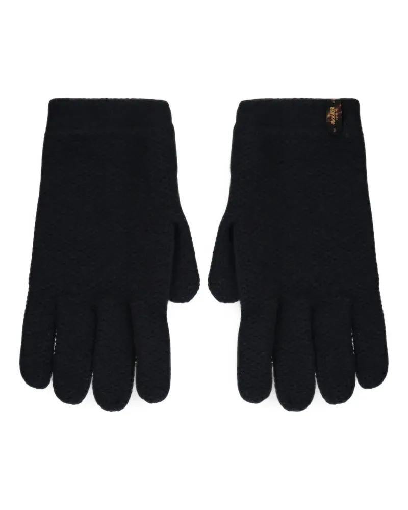 MOORER knitted cashmere gloves - Blau Blau