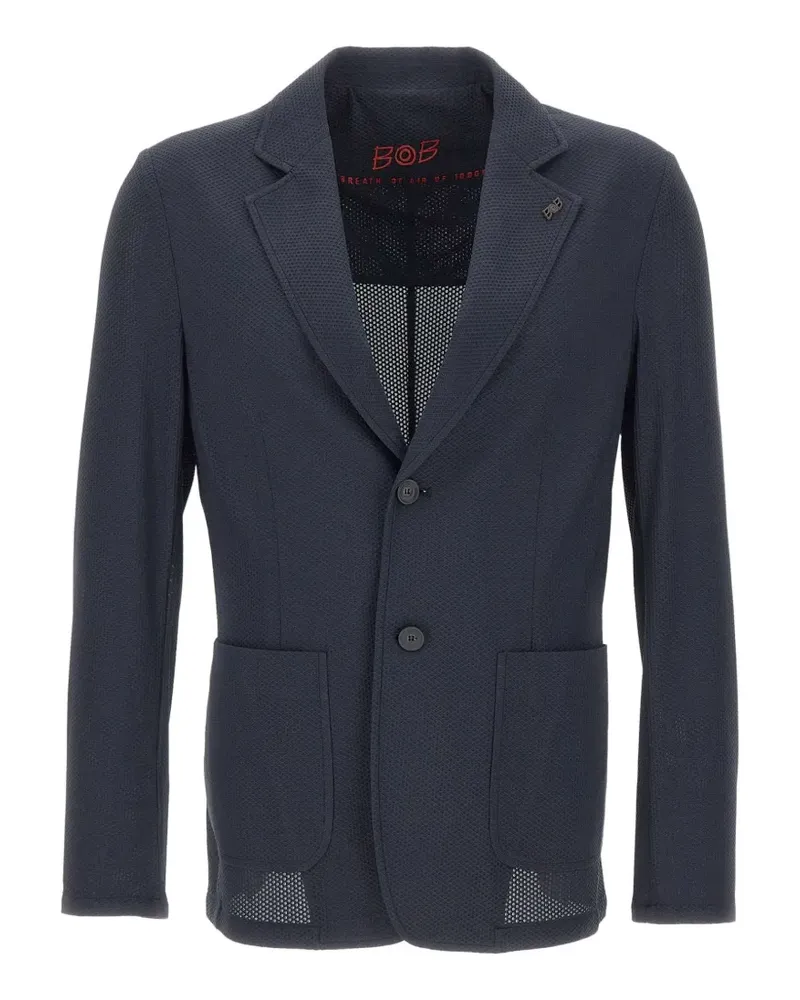 BOB Golden logo-pin patch-pocket blazer - Blau Blau