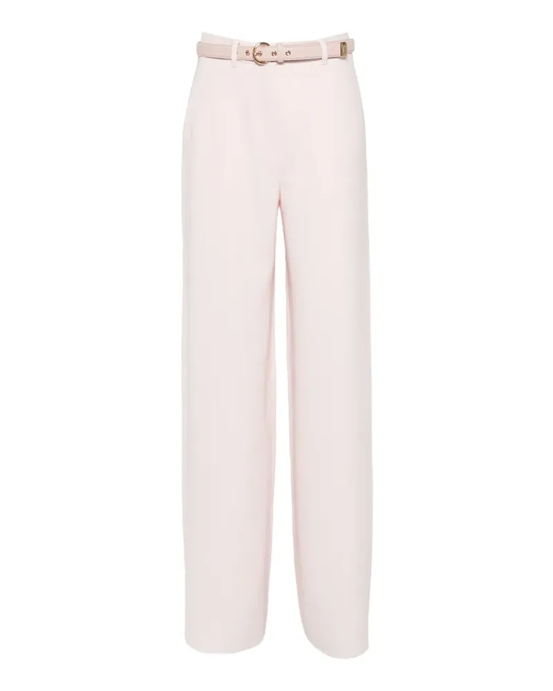Max Mara Gerade Hose mit Gürtel - Rosa Rosa