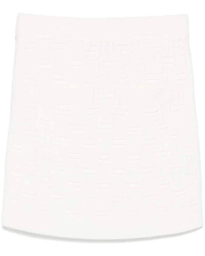 Casablanca Paris Column Stitch Minirock - Weiß Weiß