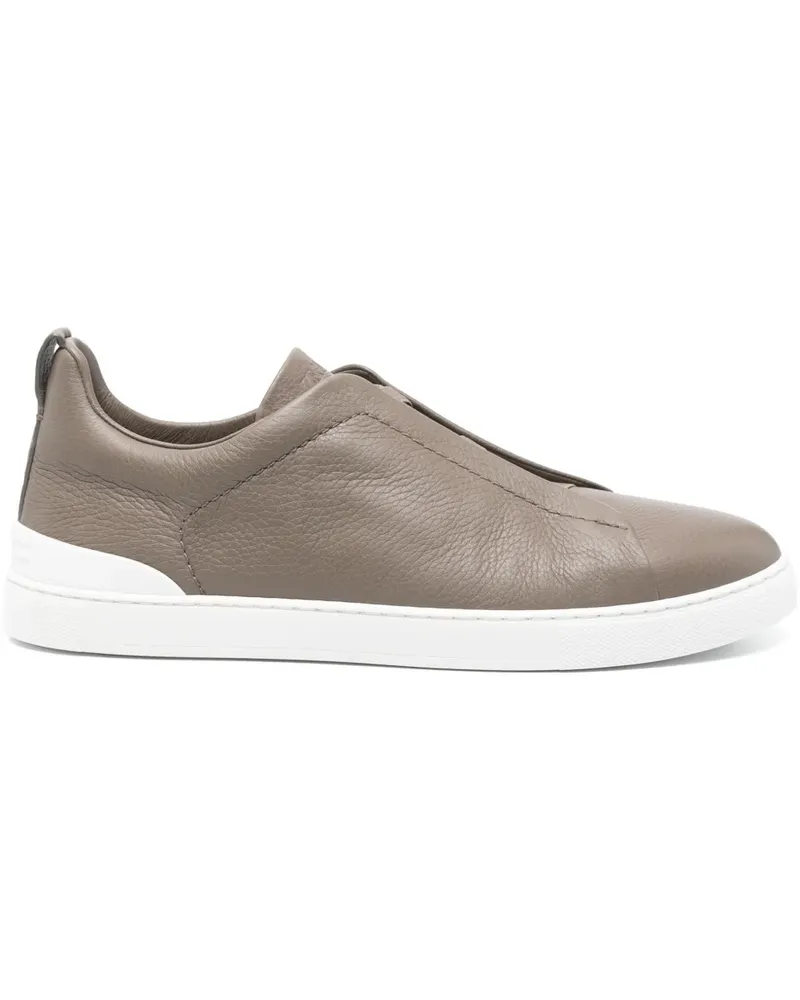 Ermenegildo Zegna Triple Stitch Sneakers - Braun Braun