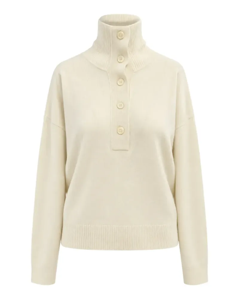 Seventy Poloshirt mit Stehkragen - Weiß Weiß