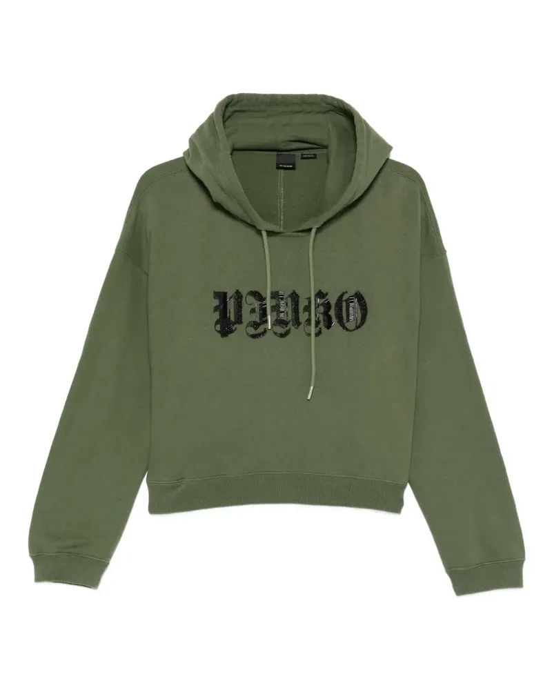 Pinko Velleja logo-detail hoodie - Grün Grün