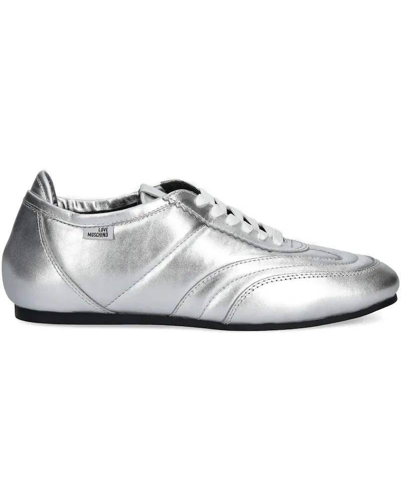 Moschino Sneakers mit Schnürung - Silber Silber