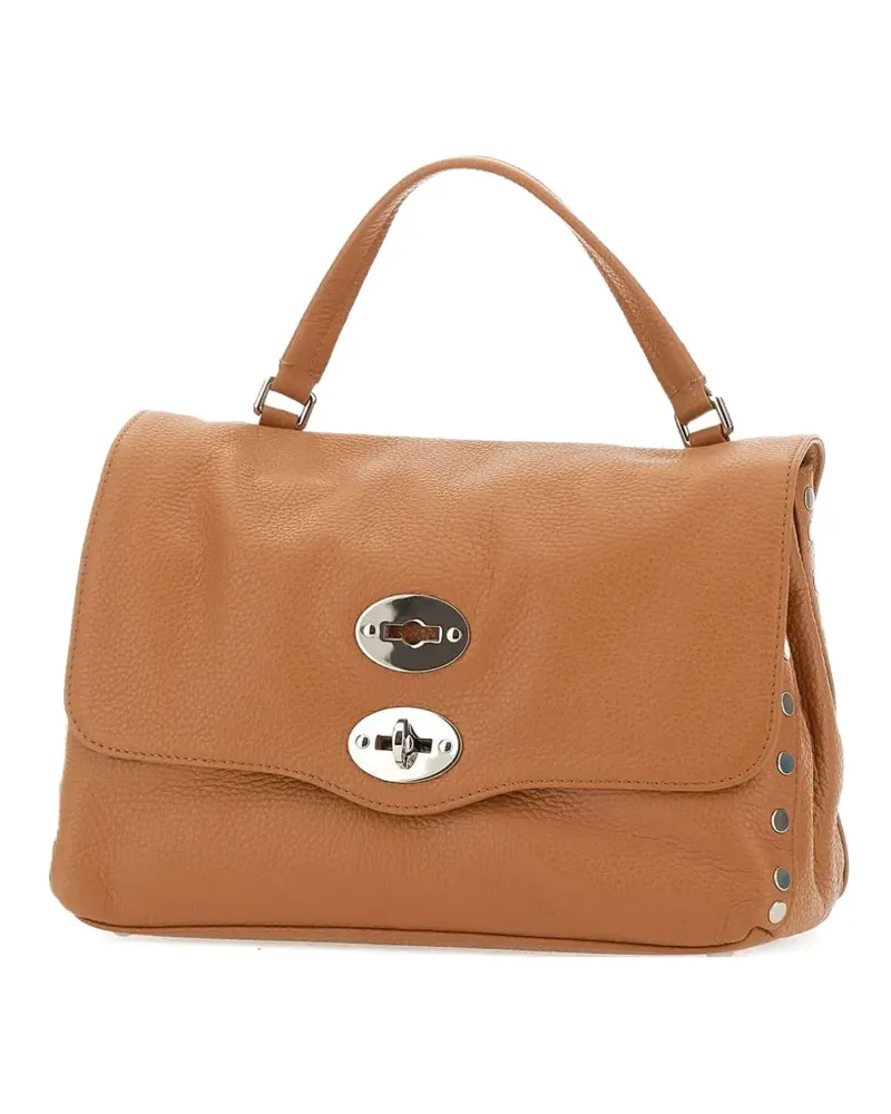 Zanellato Postina Tasche mit Nieten - Braun Braun