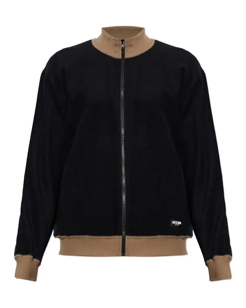 Moschino Active zip-up sweater - Schwarz Schwarz