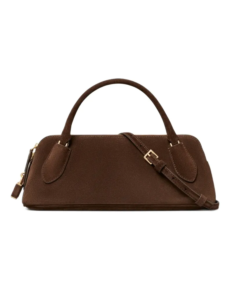 Tory Burch Lock Tasche aus Wildleder - Braun Braun