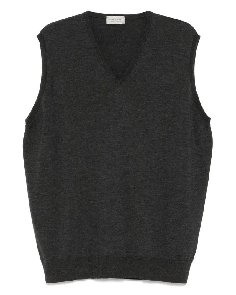 John Smedley Hadfield Weste - Grau Grau