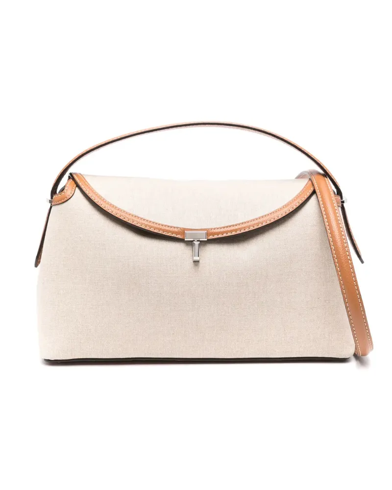 Totême T-Lock Schultertasche - Nude Nude