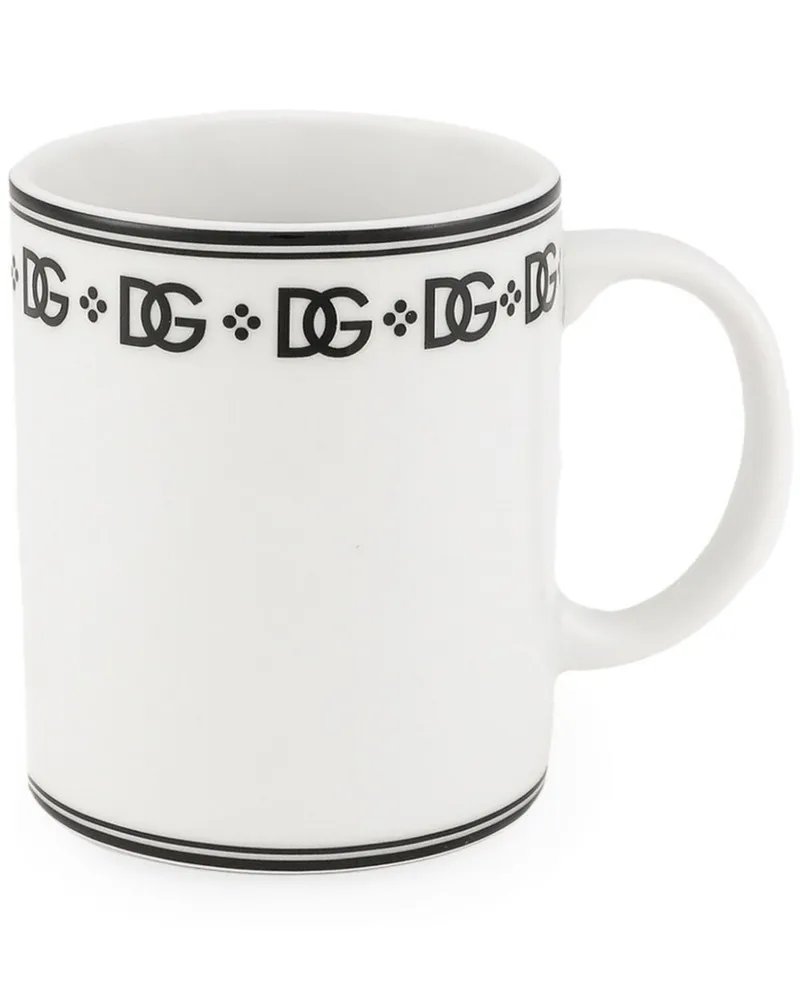 Dolce & Gabbana Tasse aus Porzellan - Weiß Weiß
