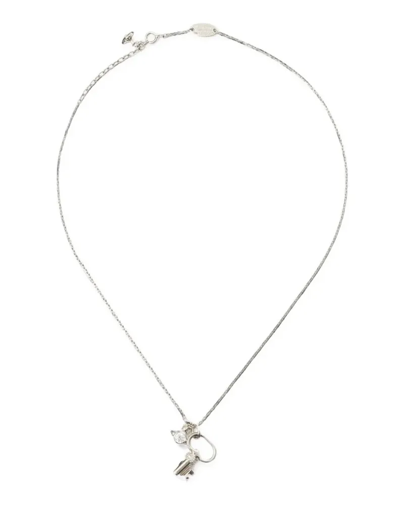 Vivienne Westwood Baya charm pendant necklace - Silber Silber