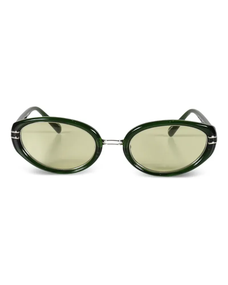 ATTICO x Linda Farrow Ambra Sonnenbrille mit ovalem Gestell - Grün Grün