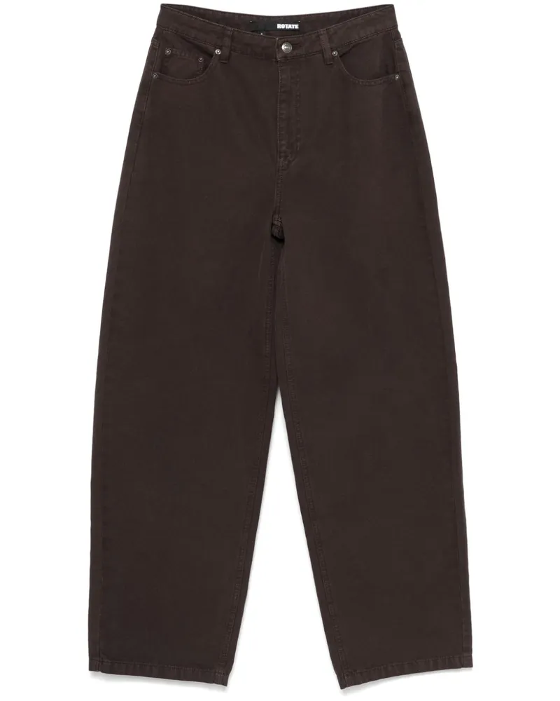 ROTATE Birger Christensen Hose mit weitem Bein - Braun Braun