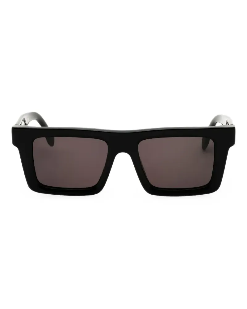 Palm Angels Sonnenbrille mit eckigem Gestell - Schwarz Schwarz