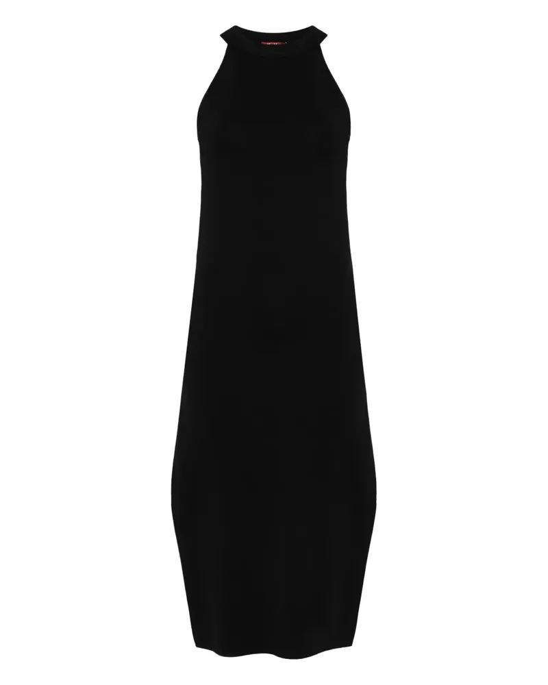Max Mara Kleid mit Neckholder-Ausschnitt - Schwarz Schwarz