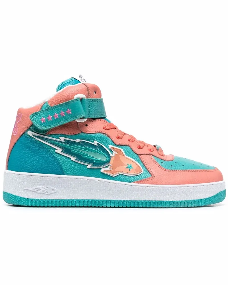ENTERPRISE JAPAN High-Top-Sneakers mit Patch - Blau Blau