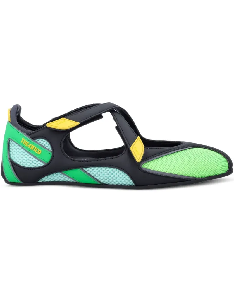 ATTICO Ballerinas mit Riemen - Schwarz Schwarz