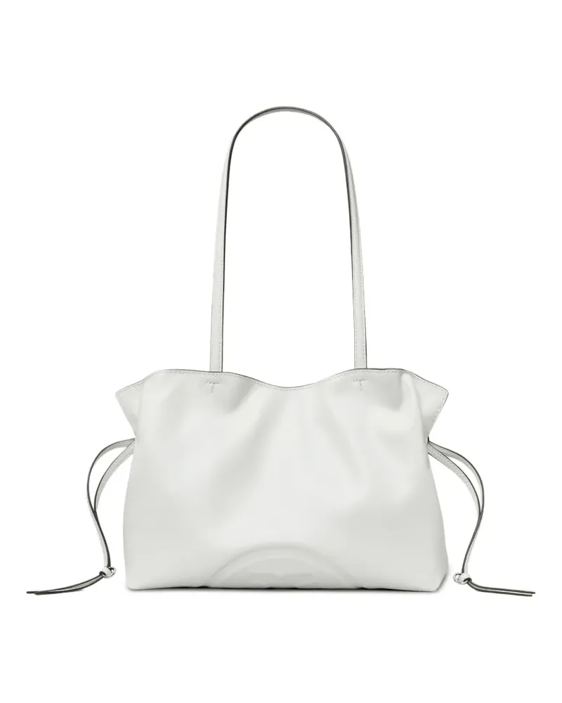 Tory Burch Kleiner Ella Natuura Tote Bag mit Kordelzug - Weiß Weiß