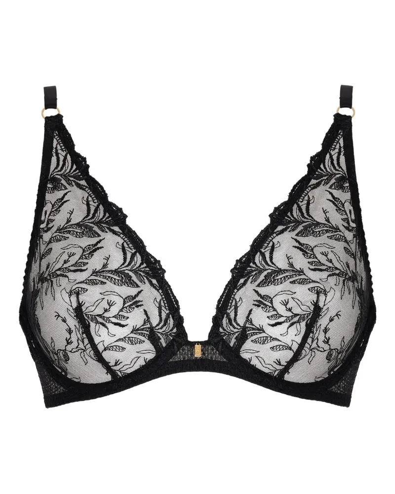 Aubade Hidden Treasure BH mit Stickerei - Schwarz Schwarz