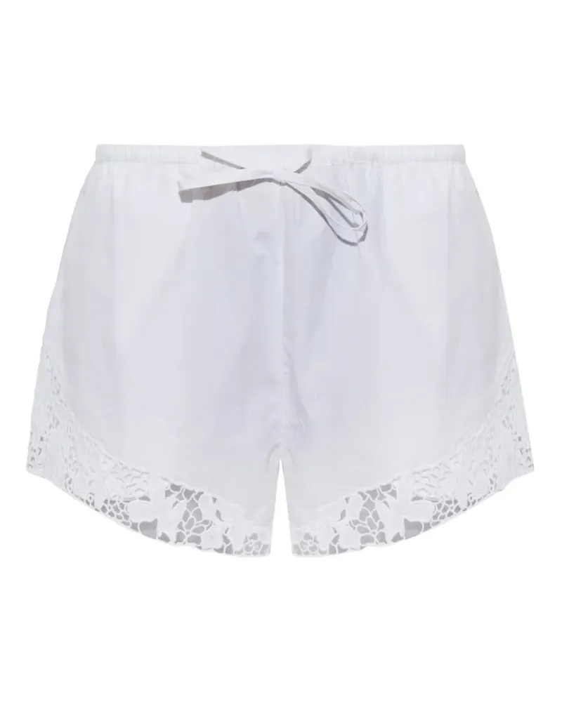 ROTATE Birger Christensen drawstring shorts bright white - Weiß Weiß