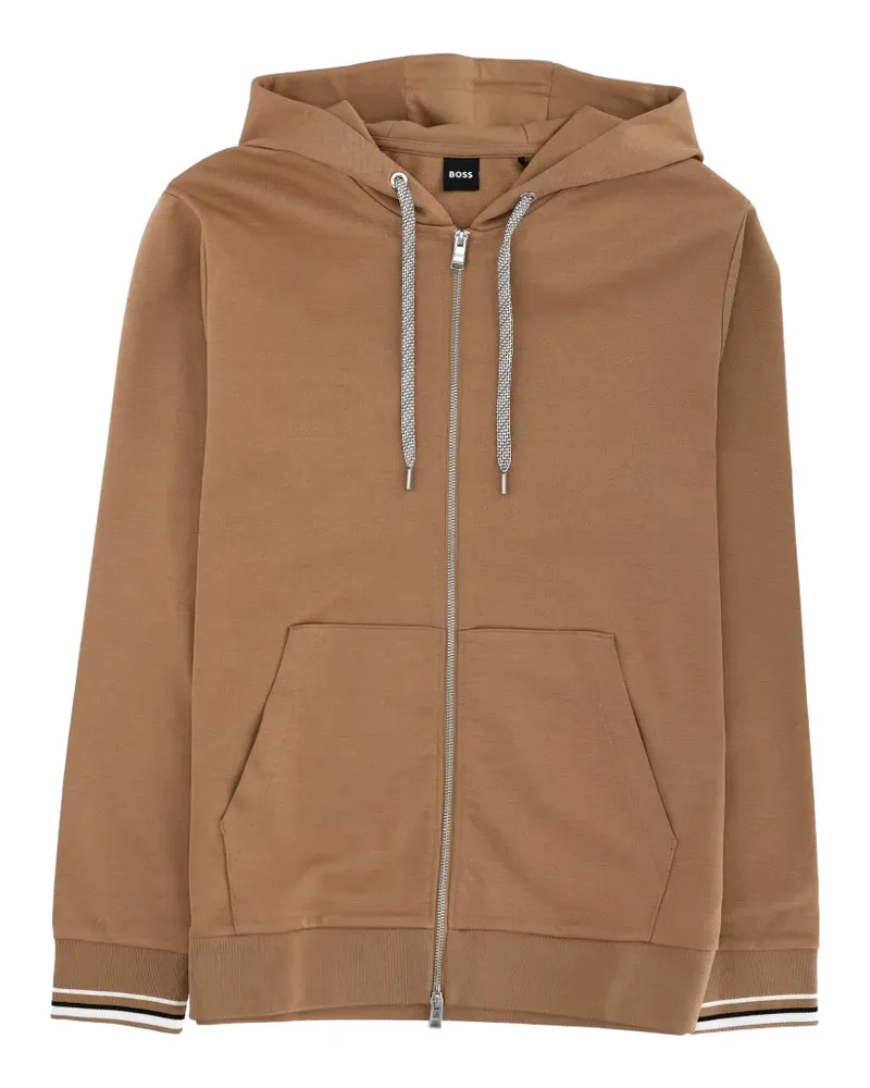 HUGO BOSS zip-up hoodie - Braun Braun