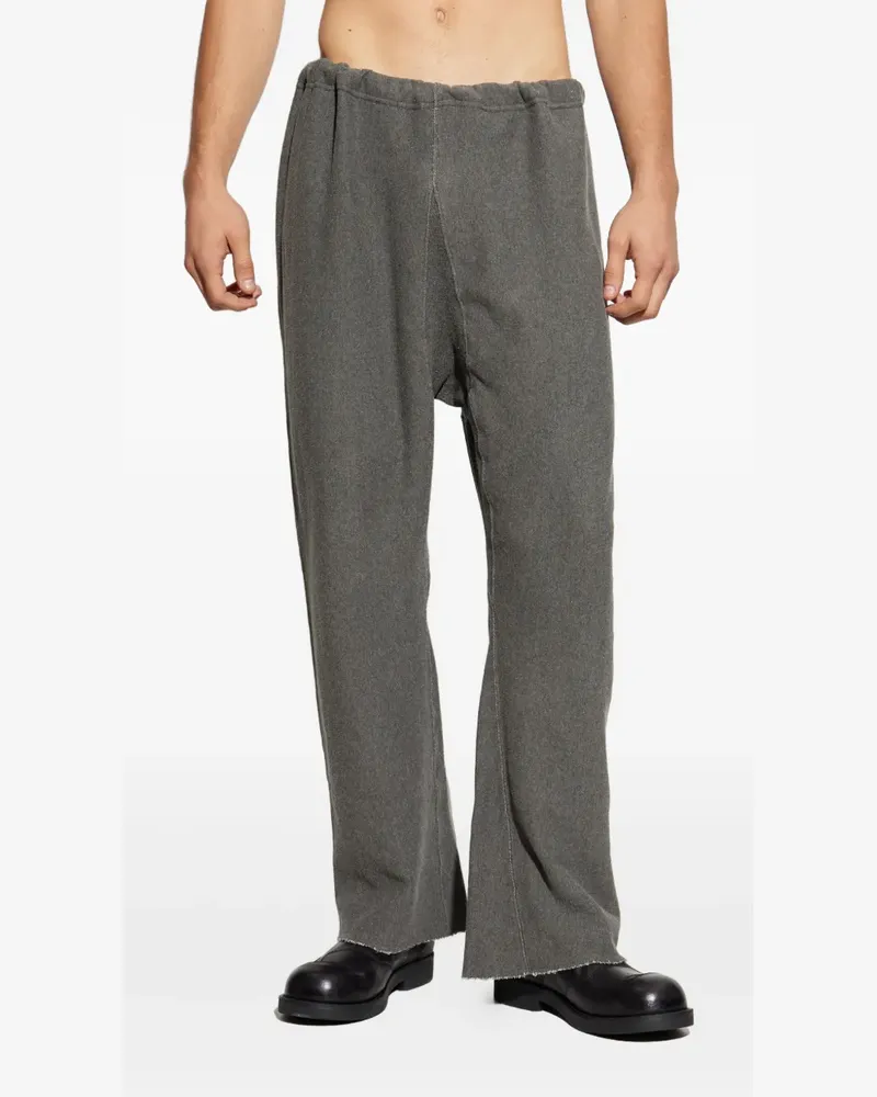 Maison Margiela Ausgefranste Hose mit elastischem Bund - Grau Grau