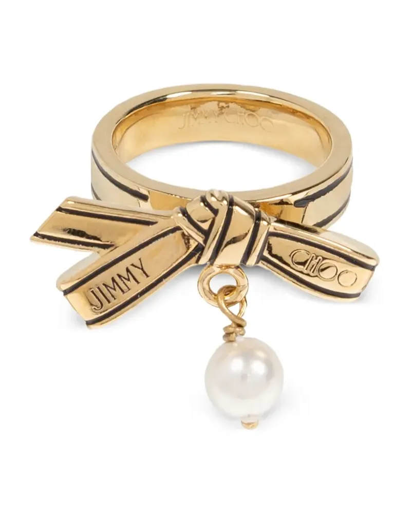 Jimmy Choo Ribbon Ring - Gold Gold