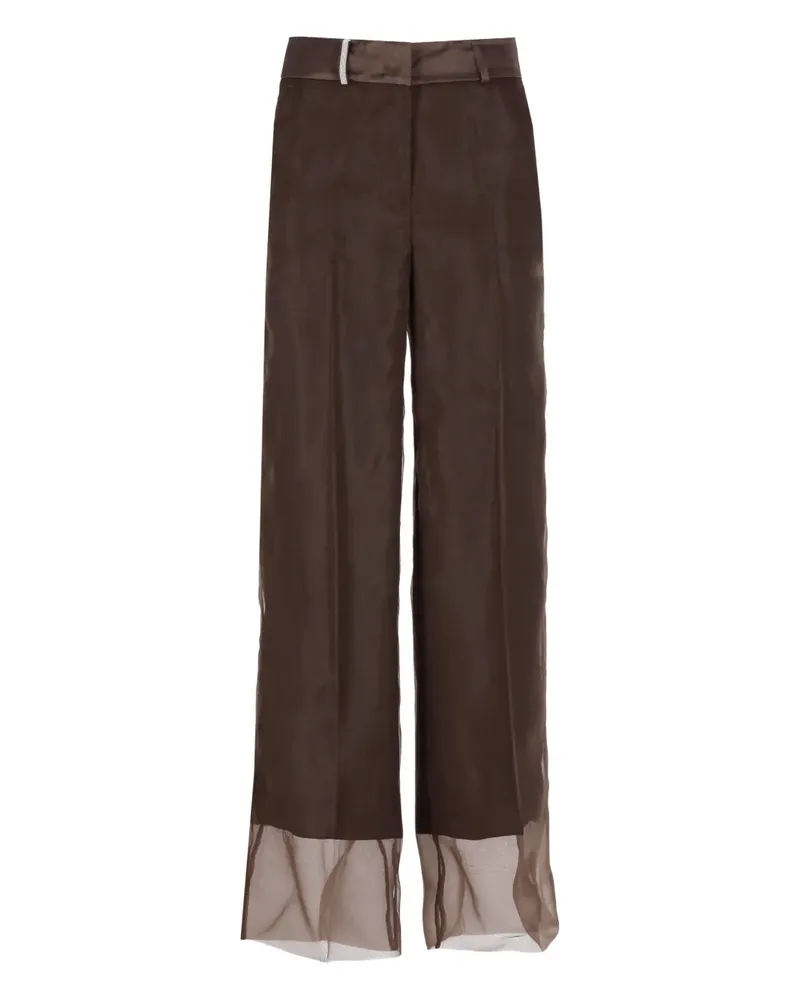 Peserico Hose mit Saum - Braun Braun