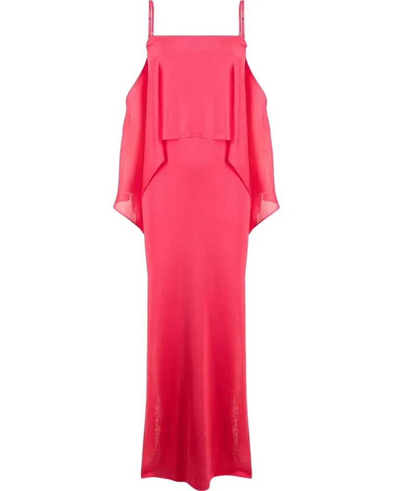 Tom Ford Schulterfreies Kleid mit Volant - Rosa Rosa