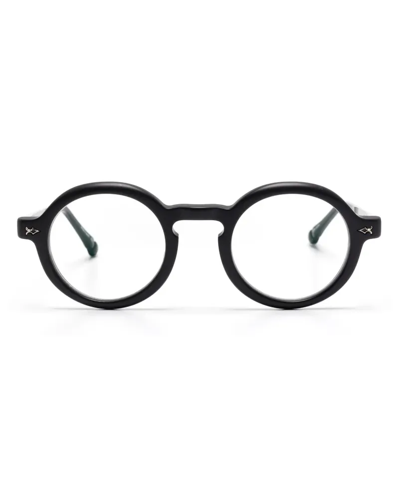 MATSUDA Brille mit rundem Gestell - Schwarz Schwarz