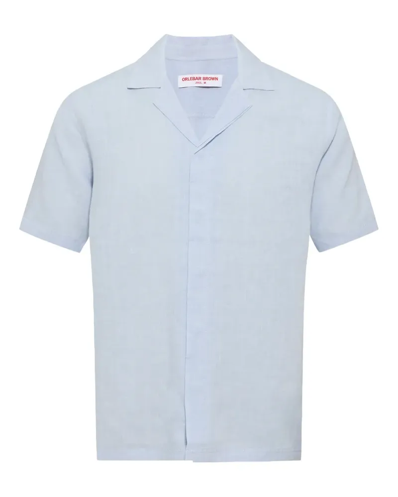Orlebar Brown Maitan Hemd aus Leinen - Blau Blau