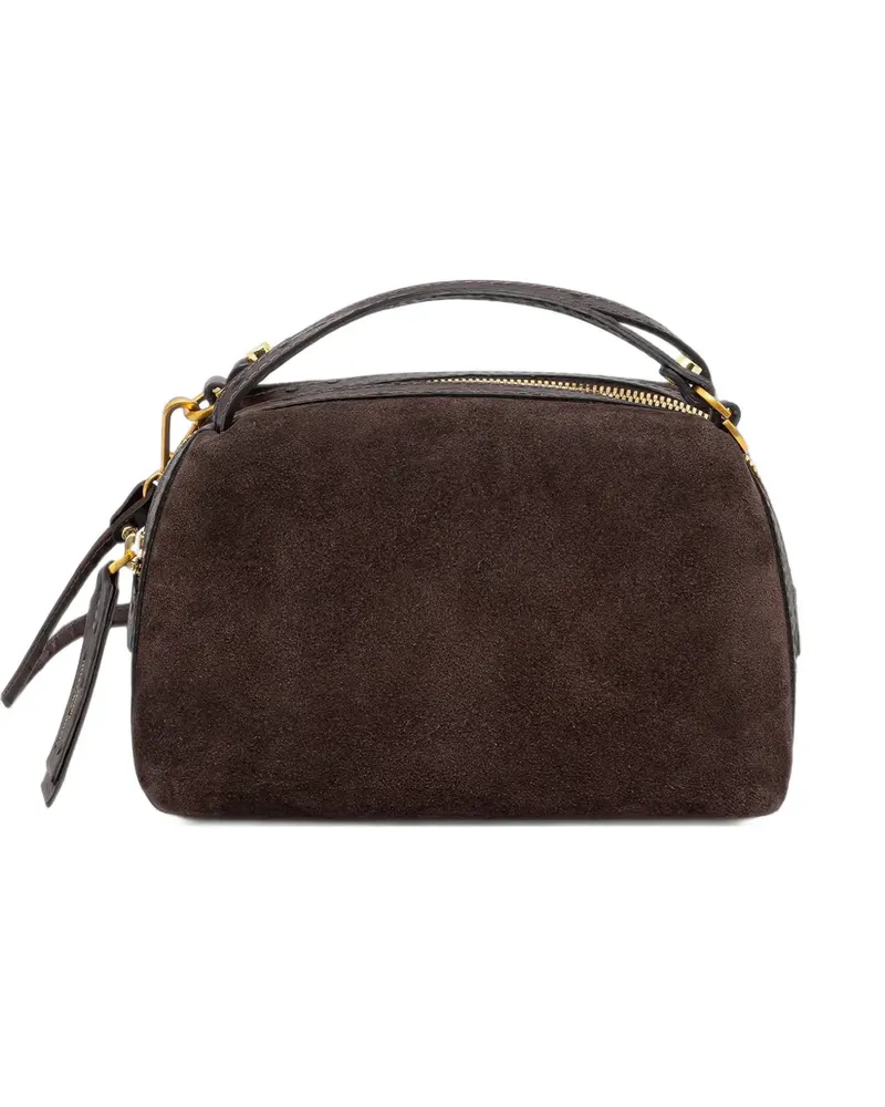 Gianni Chiarini Alifa Tote Bag aus Wildleder mit Straußeneffekt - Braun Braun