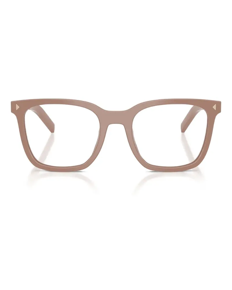 Prada square-frame glasses - Nude Nude