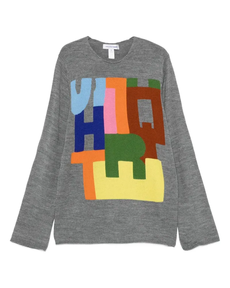 Comme des Garçons intarsia-knit sweater - Grau Grau