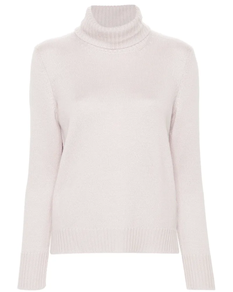 Blanca Gerippter Strickpullover - Rosa Rosa