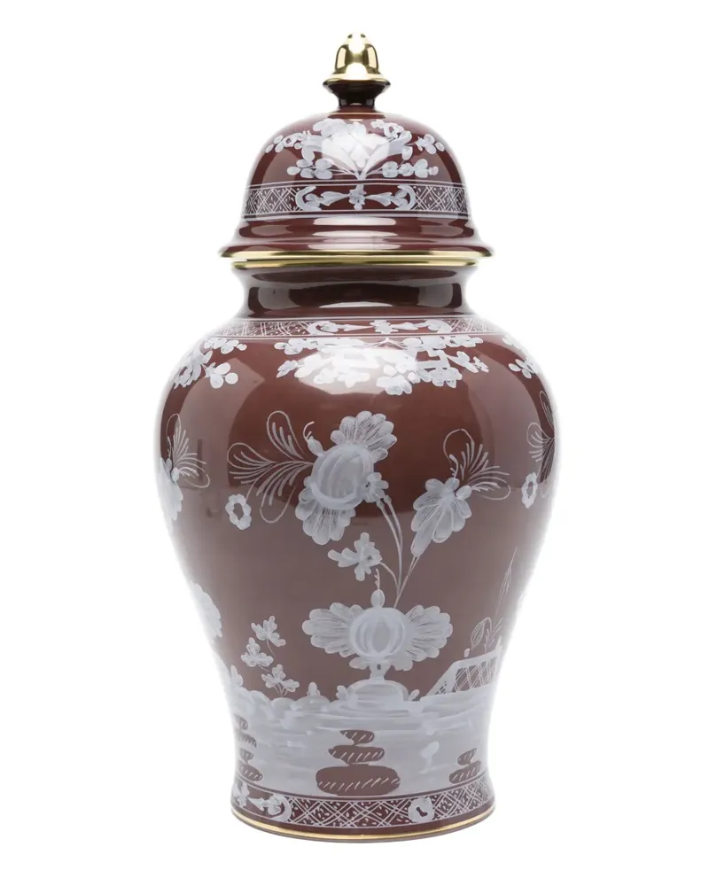 Ginori 1735 Große Potiche Vase 19,6cm - Braun Braun