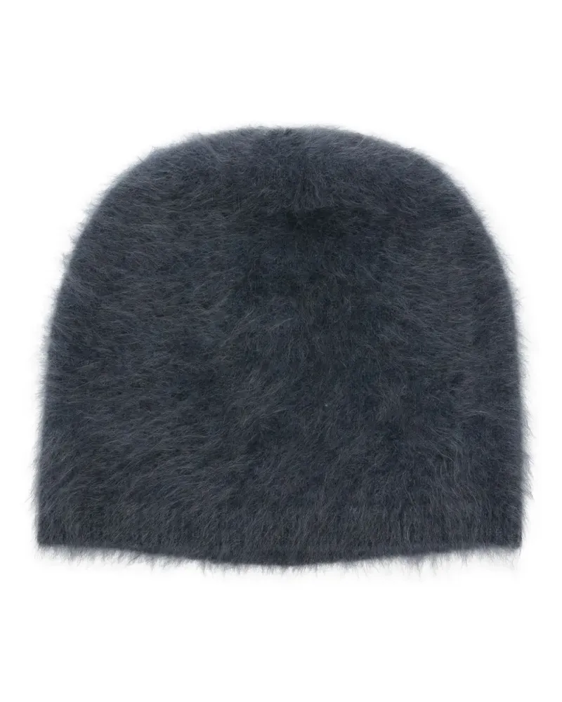 Lisa Yang The Brushed Beanie aus Mohair - Blau Blau