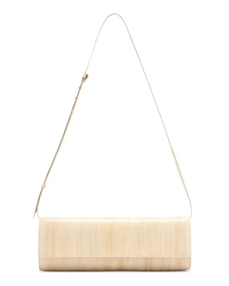 Proenza Schouler Hex Clutch aus Aal - Nude Nude