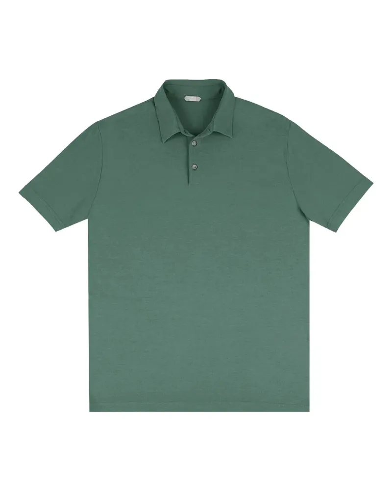 Zanone buttoned polo shirt - Grün Grün