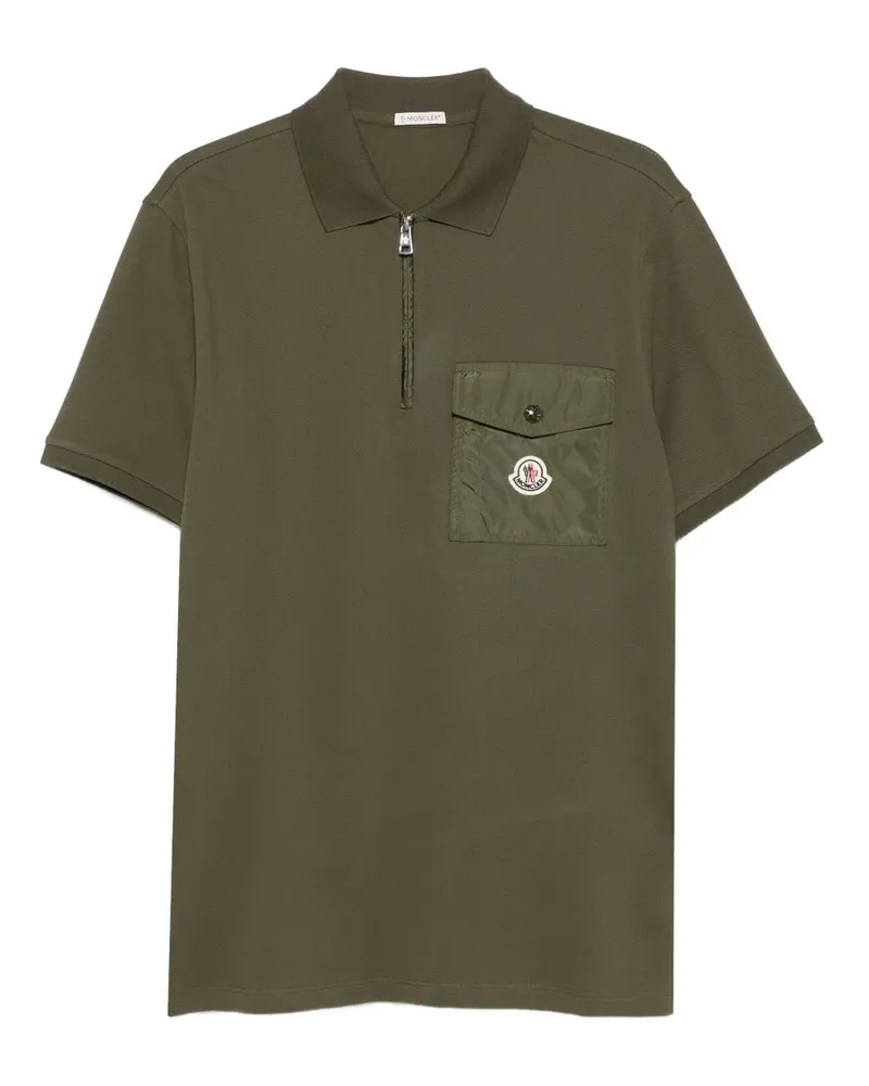 Moncler Poloshirt aus Piqué - Grün Grün