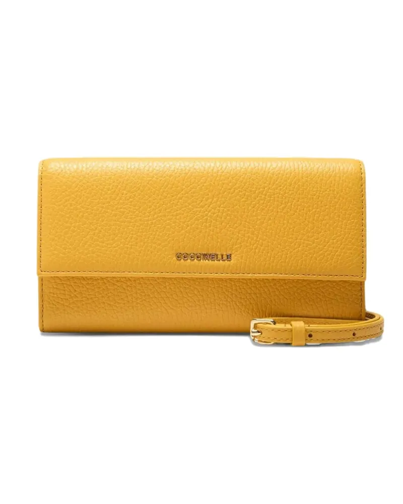 Coccinelle metallic wallet - Gelb Gelb