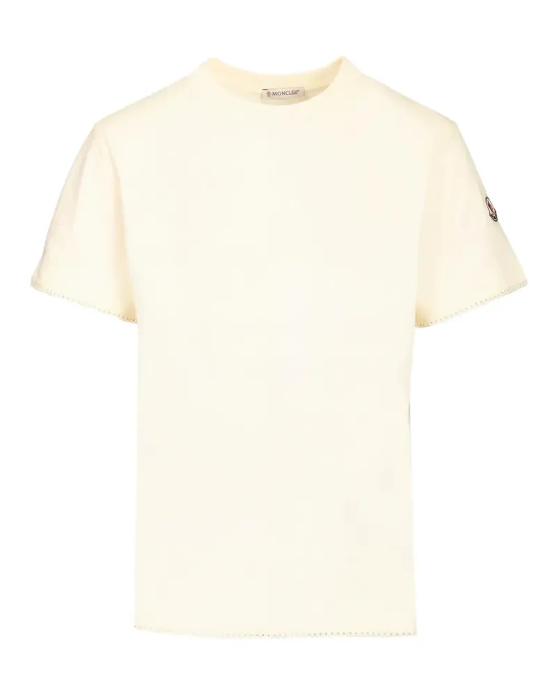 Moncler Klassisches T-Shirt - Weiß Weiß
