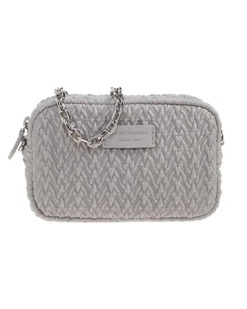 Emporio Armani Gesteppte Umhängetasche - Grau Grau