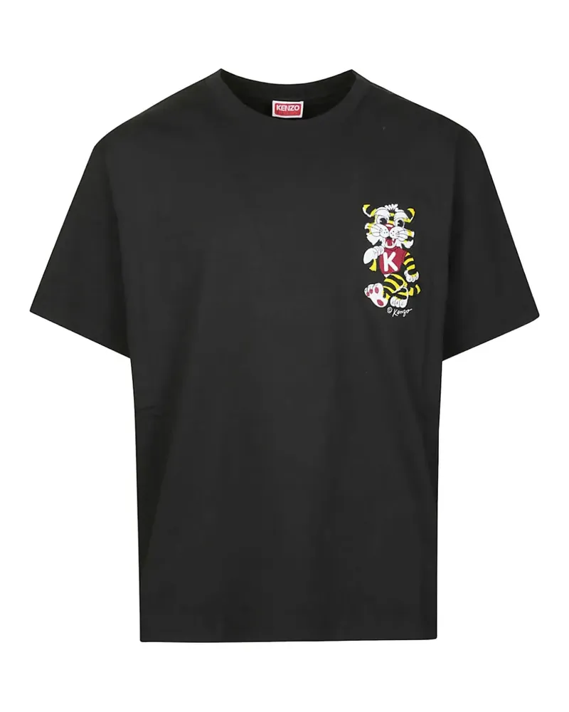 Kenzo Wild Tiger cartoon print T-shirt - Schwarz Schwarz