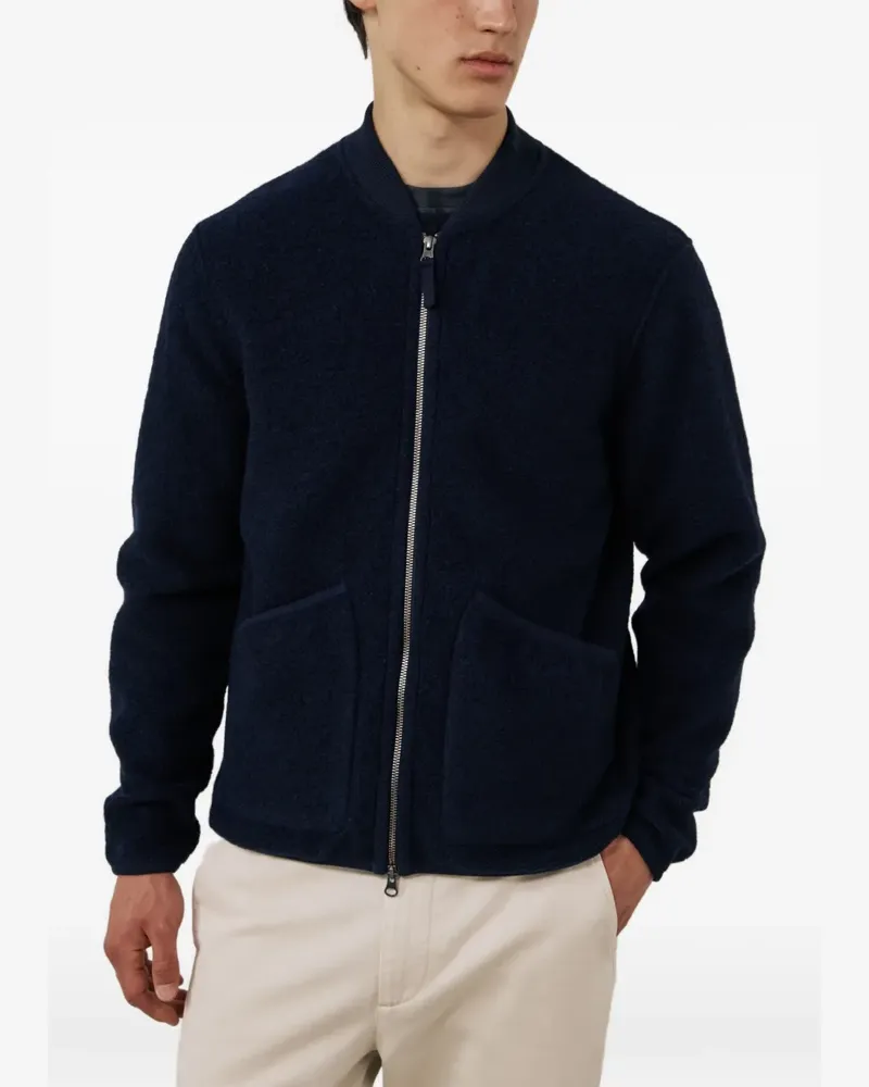 Hartford zip-up fleece jacket - Blau Blau