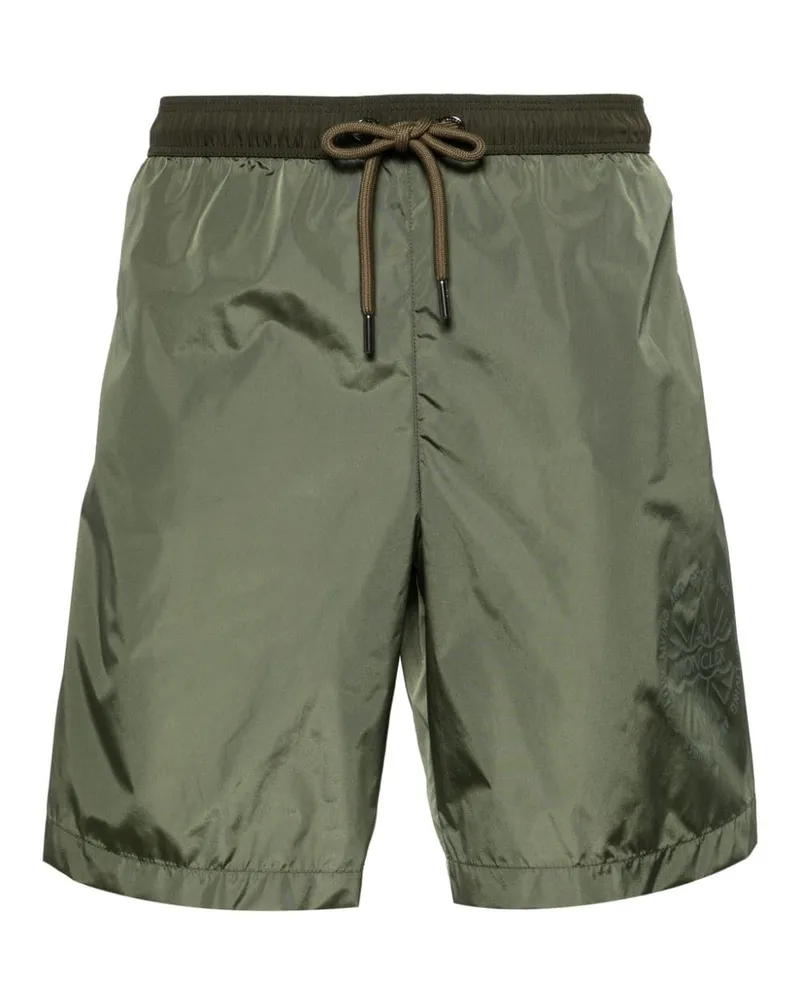 Moncler Badeshorts mit Kordelzug - Grün Grün