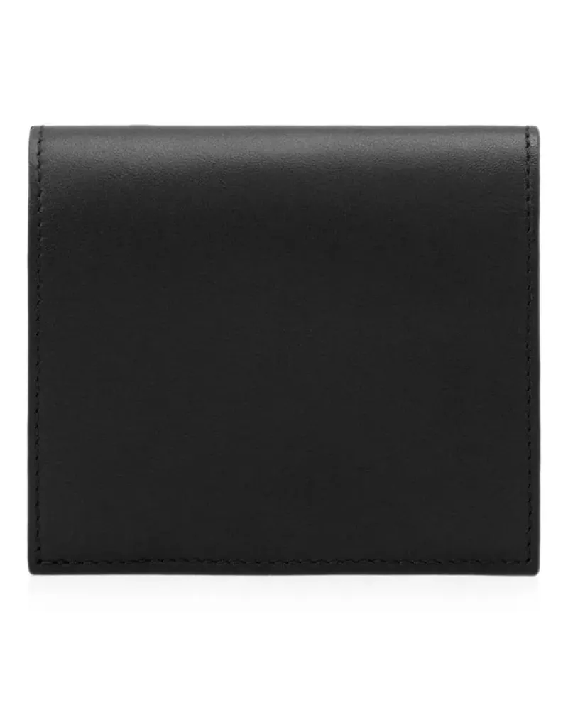AMI Paris black cowhide leather bifold wallet with Ami de Coeur - Schwarz Schwarz